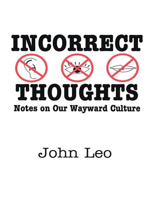 cover image of Incorrect Thoughts